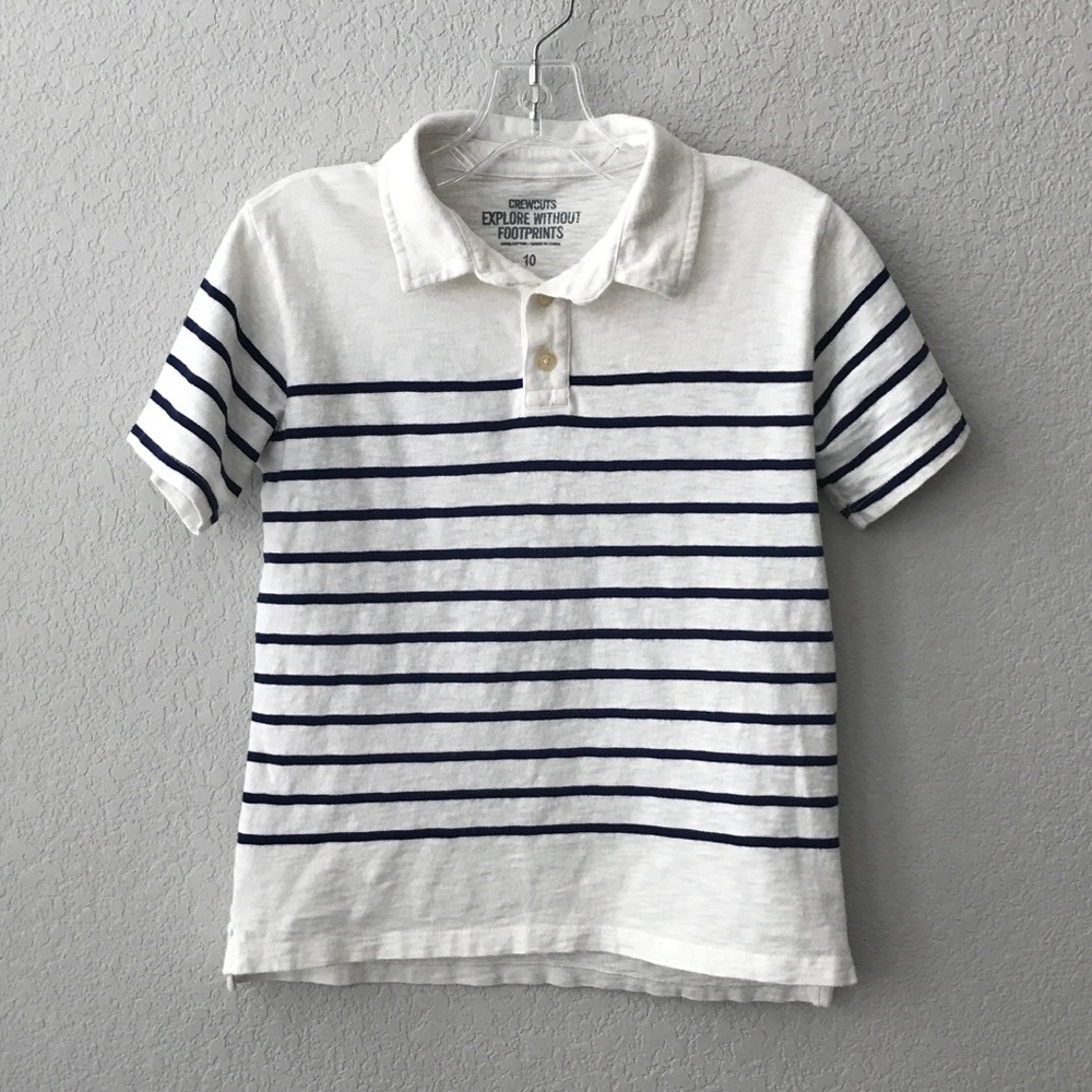 Crewcuts Boys Stripe Polo Shirt Size 10